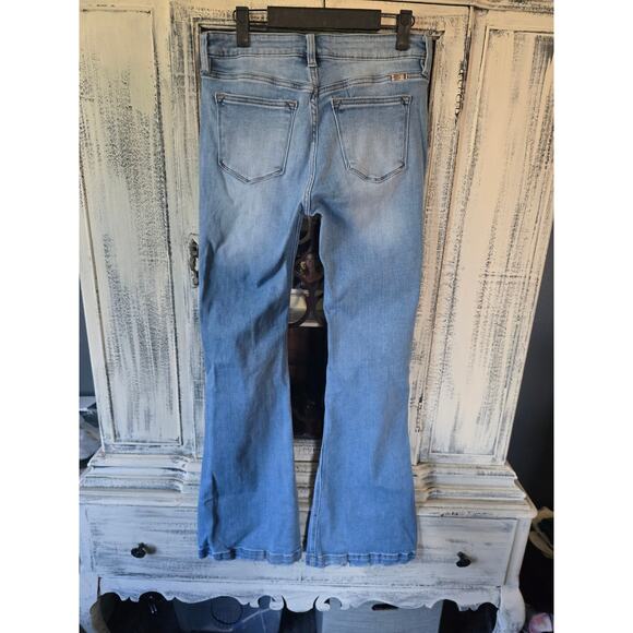 EUC Kancan Distressed Mid-Rise Flare Jeans - 29 Petite - Picture 6 of 7